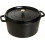 KOOKPOT ROND 34CM ZWART 12.6L STAUB ideaal om te stoven