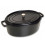 KOOKPOT OVAAL 31CM ZWART 5.5L STAUB ideaal om te stoven
