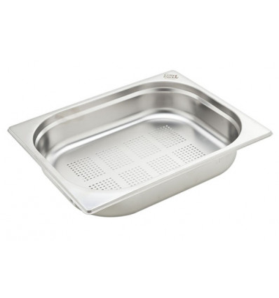 STOOMSCHAAL GASTRONOM GEPERFOREERD GN1/2 H6.5x32.5x26.5cm INOX