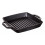 GRILLPAN 23x23CM ZWART MET 2 HANDGREPEN ideaal om te grillen