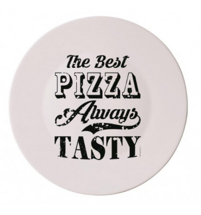 PIZZABORD 33cm VINTAGE LABEL ZWART