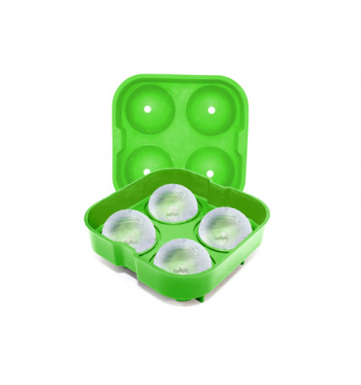 IJSBLOK VORM 4 BOLLEN 5,5cm SILICONE/ABS IDEAAL GIN TONIC IJSBOLVORM