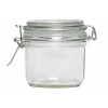 GLAZEN POT MET CLIPDEKSEL 17.5CL D8.5xH8.5cm