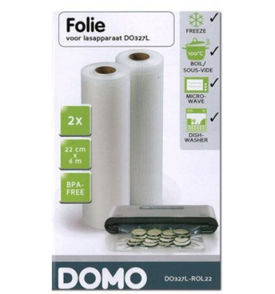 2 ROLLEN FOLIE LASAPPARAAT 6M 22CM BREED DO327L DO316L