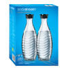 2 GLAZEN FLESSEN 0.7L SODASTREAM KARAF VOOR CRYSTAL EN PENGUIN TOESTELLEN