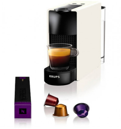 NESPRESSO XN110 WIT KRUPS ESSENZA MINI auto-stop,met 2 hoeveelheden,afvalbakje