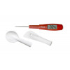 THERMO SPATEL+LEPEL MET THERMOMETER (ook inductie) YOOCOOK -50/+300 GRADEN