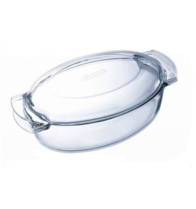 OVALE SCHOTEL MET DEKSEL 5.8L PYREX 38x23x15cm CLASSIC (4.4L+1.4L)