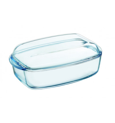 OVALE SCHOTEL MET DEKSEL 6,5L PYREX 37x22x14cm ESSENTIALS (4.3L+2.2L)