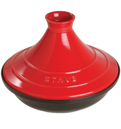 TAGINE 28CM KERS ROOD STAUB voor 2 tot 4 personen, 2 liter inhoud