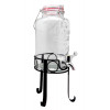 DRANKENDISPENSER 3L MET METALEN STEUN ronde sapdispenser met aftapkraantje