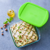 PYREX SCHAAL MET DEKSEL 2.6L RECHTHOEKIG 28x20x8cm COOK&STORE