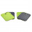 SNIJPLANKJE ANTISLIP GRIJS GROEN POINT VIRGULE 19x14x1cm