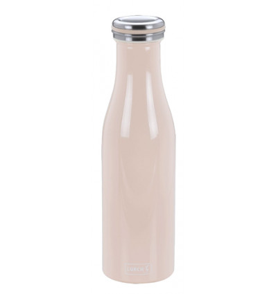 ISOLEERFLES RVS POEDER ROZE 500ML DUBBELWANDIG LURCH