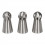 SET 3 INOX SPUITMONDJES RUSSISCH