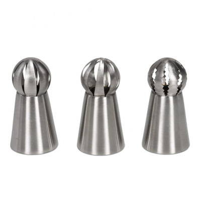 SET 3 INOX SPUITMONDJES RUSSISCH