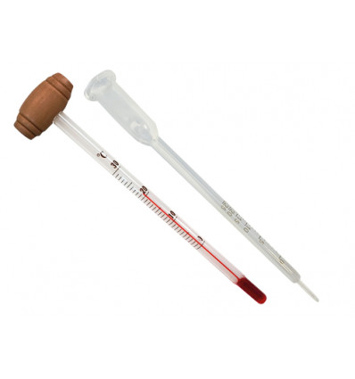 ALCOHOLMETER VINOMETER WIJNTHERMOMETER