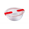 PYREX SCHAAL MET DEKSEL 1.1L ROND 20x18x7cm COOK&HEAT BOROSILICAATGLAS