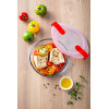 PYREX SCHAAL MET DEKSEL 1.1L ROND 20x18x7cm COOK&HEAT BOROSILICAATGLAS