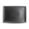 PLAT BORD 28x20cm BLACK DUSK F2D ZWART RECHTHOEKIG