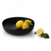 SCHAAL ROND 29CM OTTONE MET RELIEF ZWART ALESSI JM17/29BT