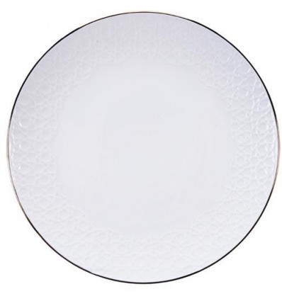 PLAT BORD STRIPE NIPPON WHITE 30cm