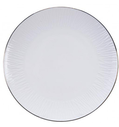 PLAT BORD LINES NIPPON WHITE 30cm