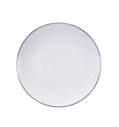 PLAT BORD WAVE NIPPON WHITE 25cm