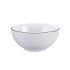 SOEP BOWL STRIPE NIPPON WHITE 15x7cm