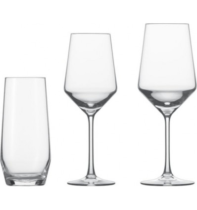 SET 18 GLAZEN PURE ROOD WIT WATERBEKER SCHOTT ZWIESEL 141198