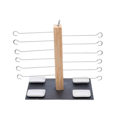 BROCHETTE PRESENTATIESET 16DELIG 30x20x30cm