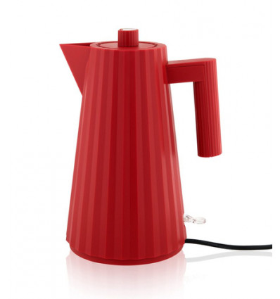 WATERKOKER ALESSI 1.7LITER ROOD PLISSE