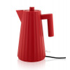 WATERKOKER ALESSI 1.7LITER ROOD PLISSE