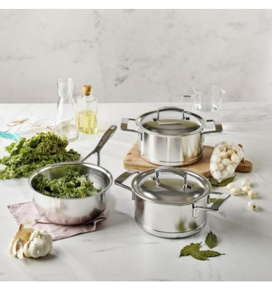 3DELIGE KOOKPOTTENSET SILVER 7 DEMEYERE STARTSET