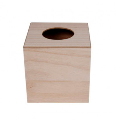 TISSUEDOOS KLEENEX PLN HOUT ZAKDOEKDOOS L13.5xB13.3xH12.5cm