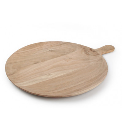 SERVEERPLANK HOUT 39x30cm MET GREEP PALLA WOOD+FOOD