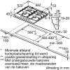 GASKOOKPLAAT PGH6B5B90 BOSCH INOX 60CM meeneemprijs, levering +50 euro