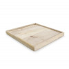 DIENSCHOTEL HOUT 25x25xH2cm MET BOORD ESSENTIAL DIENBLAD