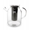 THEEPOT GLAS 1.5L MET INOX FILTER S&P PARIS MET GLAZEN DEKSEL