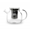 THEEPOT GLAS 0.75L MET INOX FILTER ONA VIENNA EN GLAZEN DEKSEL