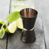 COCKTAILMAATJE 30/50ML RVS METALIC ZWART