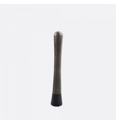 COCKTAIL STAMPER RVS METALIC ZWART 20.5CM