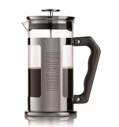 KOFFIEZET ESPRESSO 1L BIALETTI GLAS/INOX FRENCH PRESS MET BOROSOLICAAT GLAS