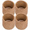 SET 4 SERVETRINGEN RATTAN NATUREL 5CM MESAPIU