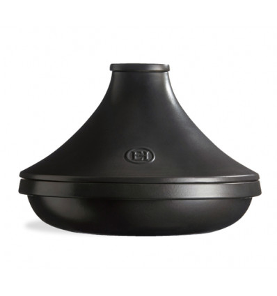 TAGINE ZWART 4L DELIGHT 33.5CM LEISTEEN EMILE HENRY INDUCTIE ZWART DEKSEL