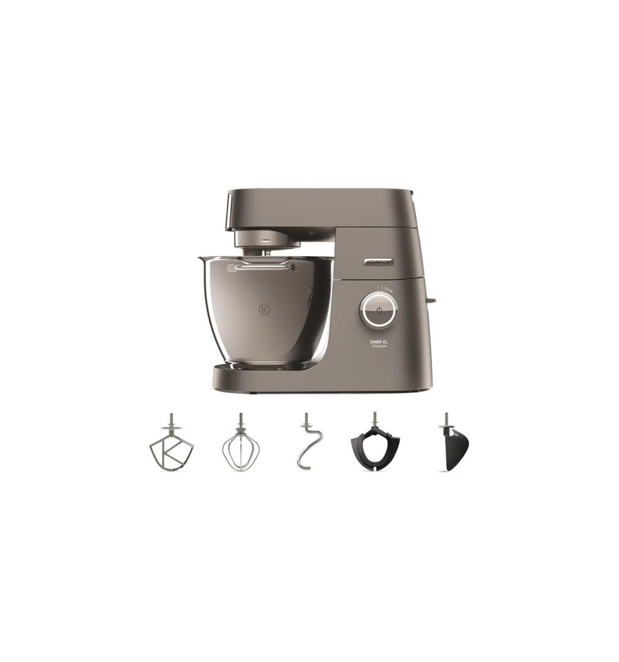 Knorretje Draad Corroderen KEUKENROBOT KVL8320S CHEF XL 1700W KENWOOD TITANIUM MET PYREX BLENDER -  Willems