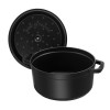 KOOKPOT ROND 26CM ZWART STAUB 5.2L COCOTTE