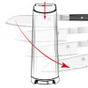 MESSENSLIJPER V-EDGE ZWILLING met 2 slijpstenen: grof en medium