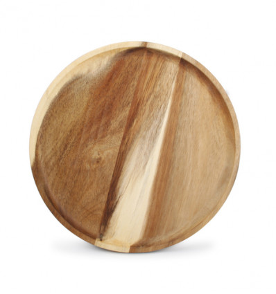 SERVEERPLANK HOUT 24xH1.5cm ROND ACACIAHOUT SANTO