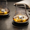 SET 2 WHISKY DEGUSTATIEGLAZEN MET SOKKEL EN ONDERZETTER PEUGEOT ATMOSPHERE